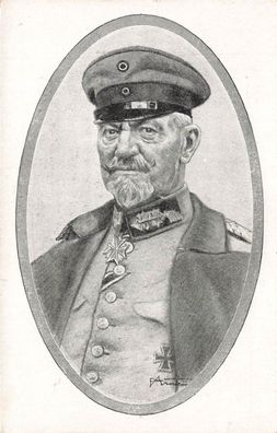 Portrait von General von Gallwitz Patriotika Postkarte AK