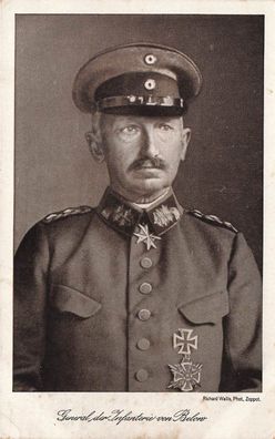 Portrait General der Infanterie von Below Postkarte AK 1917