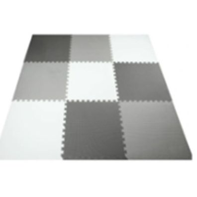 Schaumstoff-Puzzlematte 9el. grau-creme-graphit 180cmx180cm