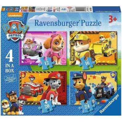 PAW Patrol Puzzle - Welpen auf dem Weg, 4in1