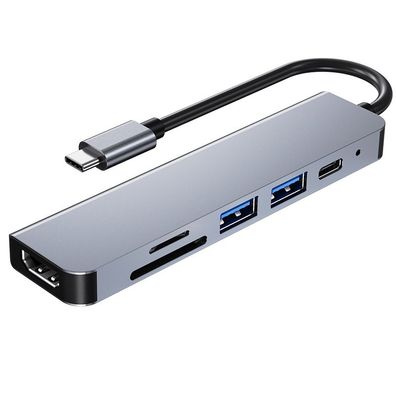 USB-C-Multiport-Hub, 6-in-1 mit 4K HDMI-Ausgang und 100 W Leistungsausgabe