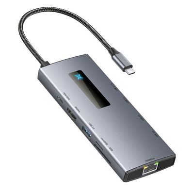 Erweiterungsdock Typ-C-Gigabit-Netzwerkanschluss 10-in-1-Hub, HDMI-Konverter