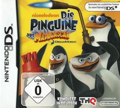 Die Pinguine aus Madagascar Nintendo DS DSi 3DS 2DS nickelodeon THQ