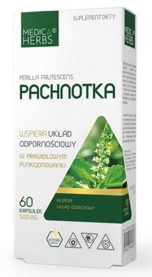 Medica Herbs Perilla Frutescens Extrakt 500 mg Mildert Allergien 60 Kapseln