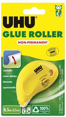 UHU® 50520 Einwegkleberoller DRY & CLEAN - non permanent, 8,5 m x 6,5 mm