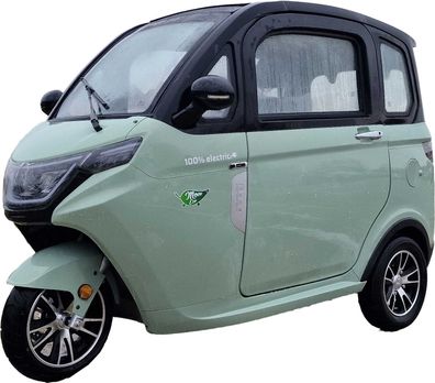 MoveEco MicroCar 45km/h o. 25km/h Version XR2E 2 Personen Mint-Grün-Schwarz 60V80Ah