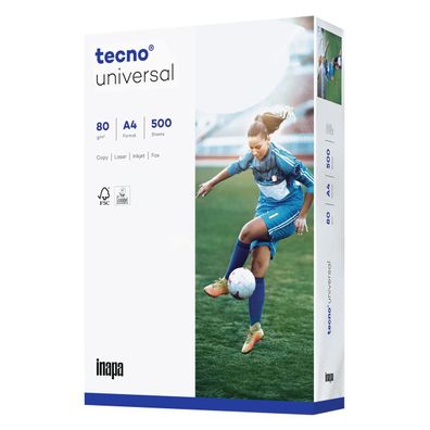 inapa tecno Kopierpaier universal 2100077513 A4 2f gel. 500 Bl