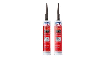 LIQUI MOLY 6146 Liquimate 8100 1K-PUR Karosseriedichtstoff schwarz 2x 300 ml