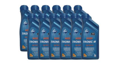 Aral High Tronic M 5W-40 12x 1 Liter . MB 229.5, RN 700/710, VW 50200/ 50500, BMW