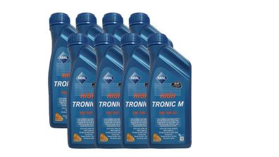 Aral High Tronic M 5W-40 8 x 1 Liter . MB 229.5, RN 700/710, VW 50200/ 50500, BMW