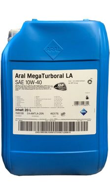 Aral Mega Turboral LA 10W-40 20 Liter Eimer MAN M 3477 MB 228.51