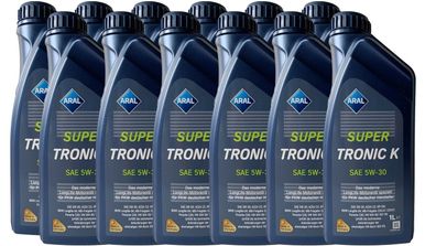 Aral Super Tronic K 5W 30 12x1 Liter VW 50400 / 507.00, MB 229.51, BMW LL04