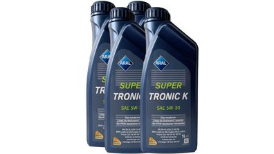 Aral Super Tronic K 5W 30 4x1 Liter VW 50400 / 507.00, MB 229.51, BMW LL04