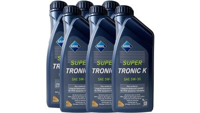 Aral Super Tronic K 5W 30 6x1 Liter VW 50400 / 507.00, MB 229.51, BMW LL04