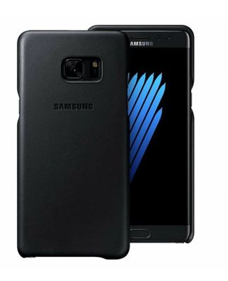 Original Samsung Galaxy Note 7 Leather Cover 5,7" Schutzhülle Schwarz