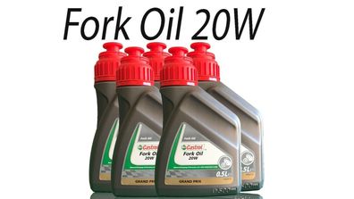 Castrol Fork Oil 20W 5 X 500 ML Gabelöl