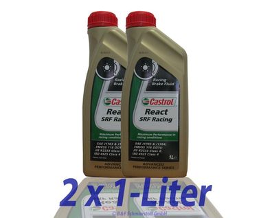 Castrol React SRF Racing ISO 4925 Class 4, SAE J 1703 2x1 Liter