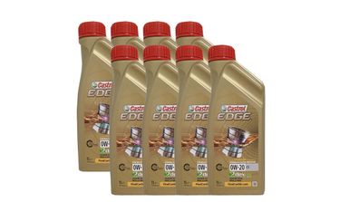 Castrol Edge 0W-20 C5 Dexos 1, Fiat 955535-Cr1, Jaguar 03.5006 8x1 Liter