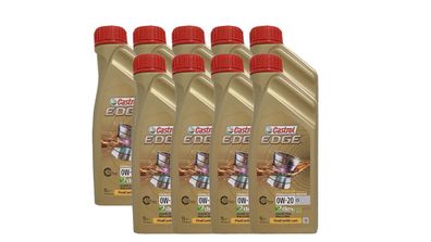 Castrol Edge 0W-20 C5 Dexos 1, Fiat 955535-Cr1, Jaguar 03.5006 9x1 Liter
