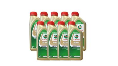 Castrol EDGE 0W-20 LL IV VW 508 00/ 509 00, Porsche C20 9x1Liter