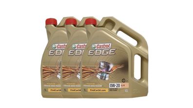 Castrol EDGE 0W-20 LL IV, VW 508 00/ 509 00, Porsche C20 3x5 Liter