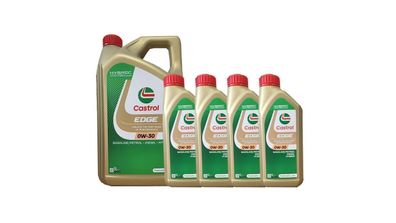 Castrol Edge 0W-30 1x5 Liter + 4x1 Liter MB-Freigabe 229.31/ 229.51, GM dexos2