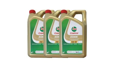 Castrol Edge 5W-30 C3, VW 505 00/505 01, MB-229.31/ 229.51, GM dexos, 3x5 Liter