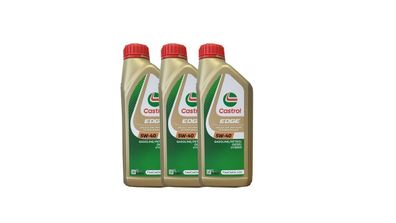 Castrol Edge 5W-40, VW 505 00/ 505 01, MB 229.31/ 229.51/ 226.5, 3x1 Liter