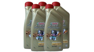 Castrol Edge Professional Longlife 3 5W30 5x1 Liter Motoröl VW 50400