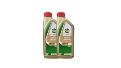 Castrol EDGE Turbo Diesel 5W-40, Dexos 2, VW 505 00/505 01 2x1 Liter