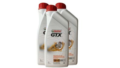 Castrol GTX 5W-40 A3/ B4, MB 229.3, VW 502 00/ 505 00 3x1 Liter