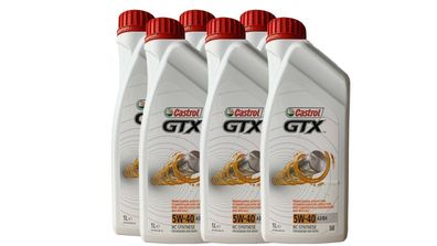 Castrol GTX 5W-40 A3/ B4, MB 229.3, VW 502 00/ 505 00 6x1 Liter