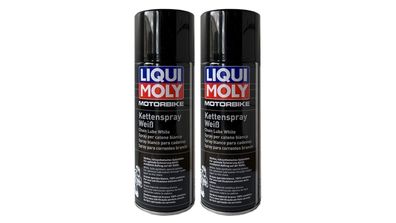 LIQUI MOLY 1591 Racing Kettenspray weiß, 2x400 ml