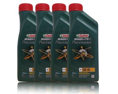 Castrol Magnatec Professional OE 5W-40 C3, MB-229.31, Dexos2 4x1 Liter