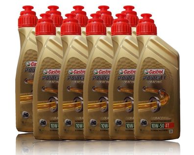 Castrol Power 1 Racing 10W-50 4T Motorrad ?l 10x1Liter