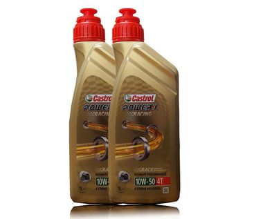 Castrol Power 1 Racing 10W-50 4T Motorrad ?l 2x1Liter