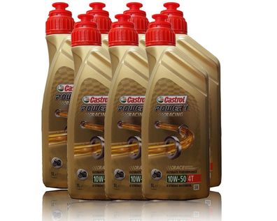 Castrol Power 1 Racing 10W-50 4T Motorrad ?l 7x1Liter