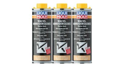 Liqui Moly 6104 Wachskorrosionsschutz braun 3x 1 Liter