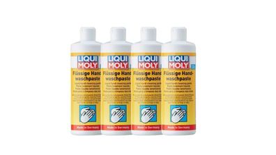 LIQUI MOLY 3355 Flüssige Hand-Wasch-Paste Handpflege 4x 500ml