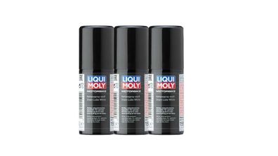 LIQUI MOLY 1592 Motor­bike Ket­ten­spray weiß 3x 50ml