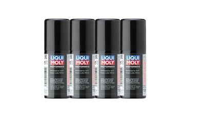 LIQUI MOLY 1592 Motor­bike Ket­ten­spray weiß 4x 50ml