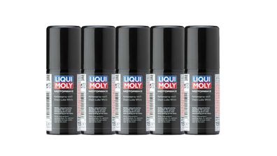 LIQUI MOLY 1592 Motor­bike Ket­ten­spray weiß 5x 50ml