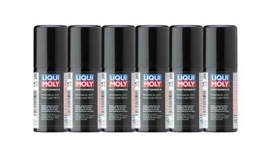 LIQUI MOLY 1592 Motor­bike Ket­ten­spray weiß 6x 50ml