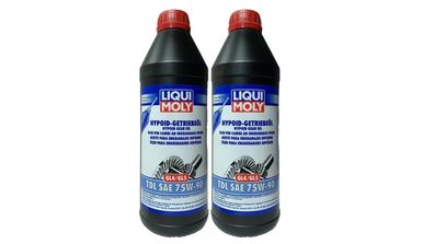 LIQUI MOLY 1407 Hypoid-Getriebeöl TDL SAE 75W-90 2 x 1 Liter