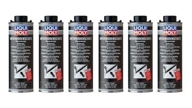 Liqui Moly Unterbodenschutz schwarz / 6114 / 6x1 Liter