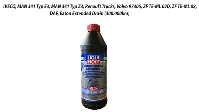 Liqui Moly 4427 Getriebeöl (GL3 + ) SAE 75W-80 - 1 Liter