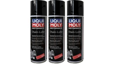 LIQUI MOLY Kettenspray Motorbike Chain Lube 1508 Druckpackung 3x250ml