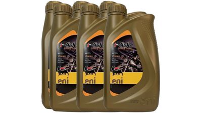 Eni i-ride ( Agip ) 6x1 Liter 4T 10W-40 Motorrad?l Piaggio Motor?l MA2 A3