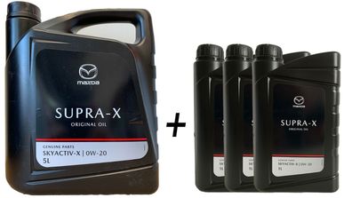 MAZDA Original OIL Supra X 0W-20 5 + 3x1 Liter