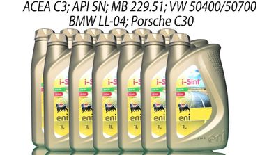 Eni i-sint 5W-30 12x1 Liter , BMW LL04, MB 229.51 VW 50400 / 50700 Motor?l